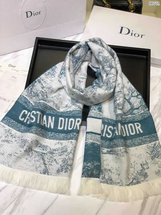 Autumn Winter Female Fashion Scarf Women Replica New Dior Scarves 07